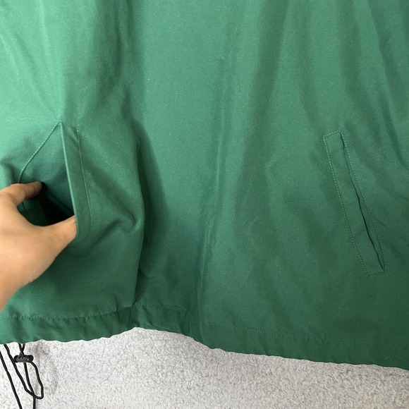 Mizuno Track Jacket Mens XL Green Running 1/4 Zip Lined Pockets Vented Back - Picture 6 of 16